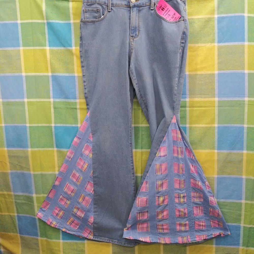 2361 Size 13j Jeaniemade No Bo Stretch Bell-Bottoms
